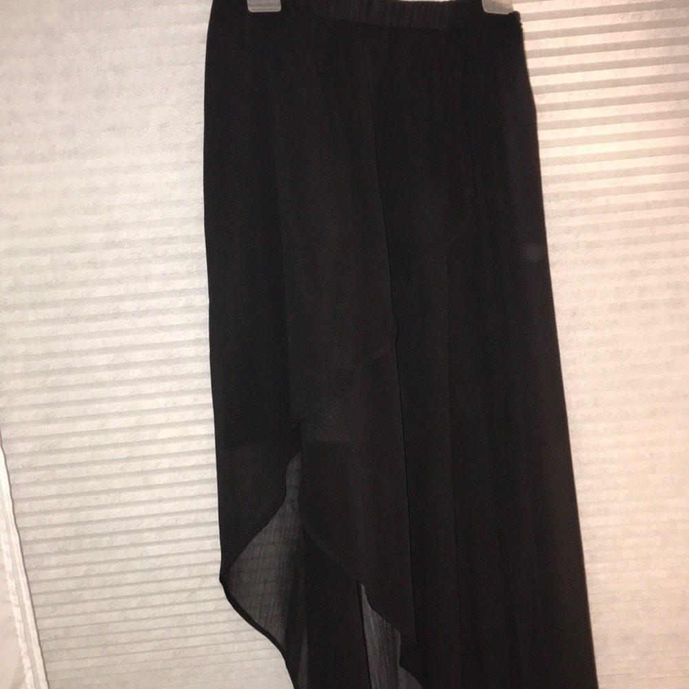 FREE PEOPLE high-low black skirt